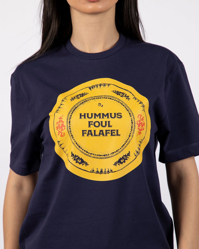 Hummus Foul Falafel | Premium SuperBasic Ghraphic T-Shirt - Premium Super Basic Cut T-Shirt - Unisex - Jobedu Jordan
