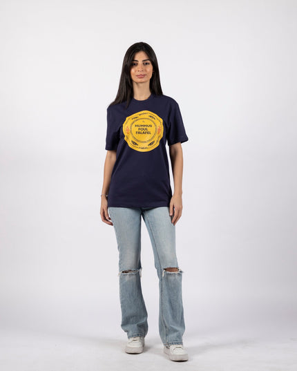 Hummus Foul Falafel | Premium SuperBasic Ghraphic T-Shirt - Premium Super Basic Cut T-Shirt - Unisex - Jobedu Jordan