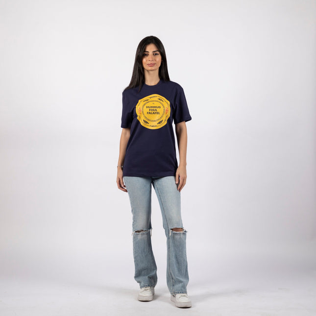 Hummus Foul Falafel | Premium SuperBasic Ghraphic T-Shirt - Premium Super Basic Cut T-Shirt - Unisex - Jobedu Jordan