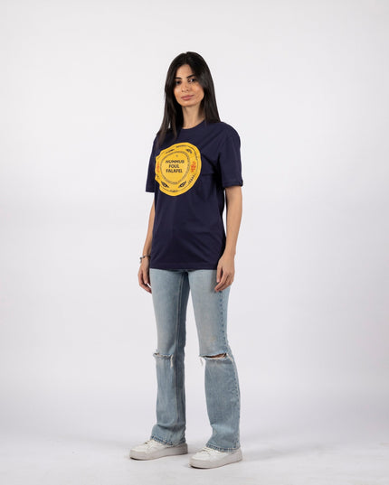 Hummus Foul Falafel | Premium SuperBasic Ghraphic T-Shirt - Premium Super Basic Cut T-Shirt - Unisex - Jobedu Jordan