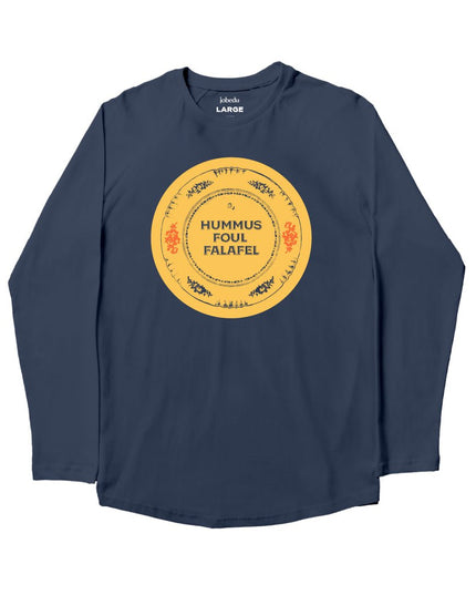 Hummus Foul Falafel | Premium T-shirt Unisex Longsleeve Basic Cut - Premium T-shirt Unisex Longsleeve Basic Cut - Jobedu Jordan