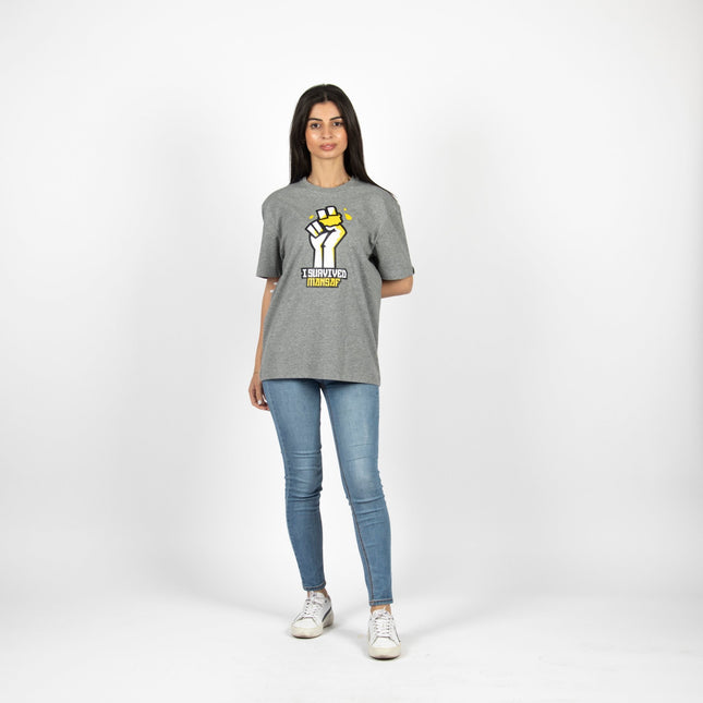 I Survived Mansaf | Basic Cut T-shirt - Graphic T-Shirt - Unisex - Jobedu Jordan