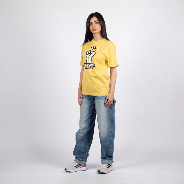 I Survived Mansaf | Basic Cut T-shirt - Graphic T-Shirt - Unisex - Jobedu Jordan