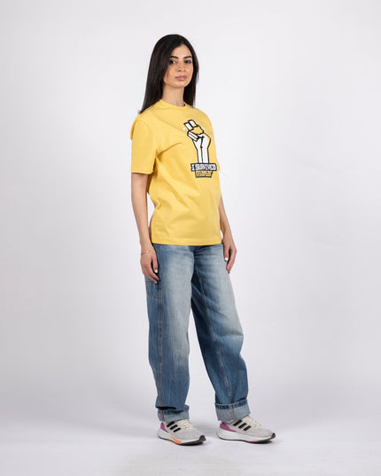I Survived Mansaf | Basic Cut T-shirt - Graphic T-Shirt - Unisex - Jobedu Jordan