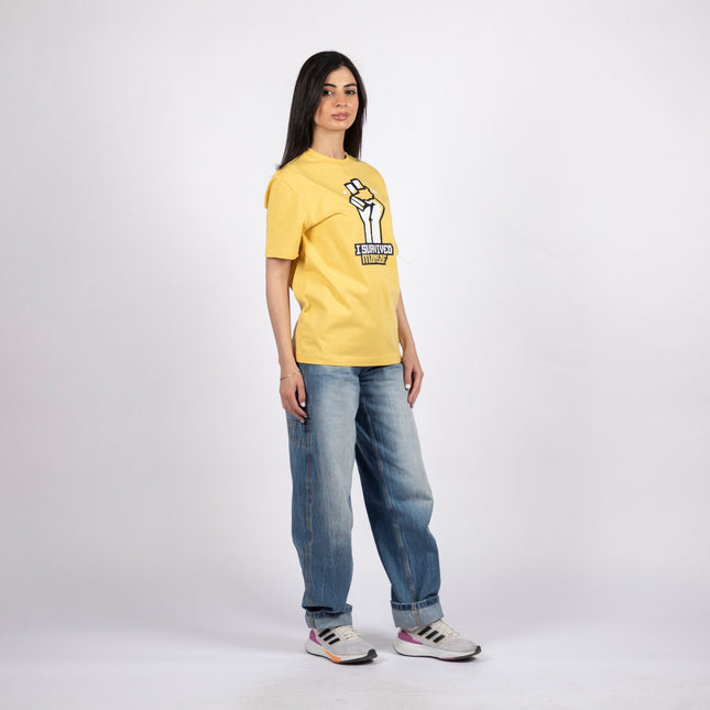 I Survived Mansaf | Basic Cut T-shirt - Graphic T-Shirt - Unisex - Jobedu Jordan