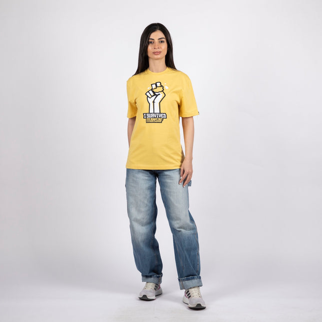 I Survived Mansaf | Basic Cut T-shirt - Graphic T-Shirt - Unisex - Jobedu Jordan