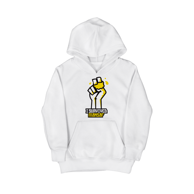 I Survived Mansaf | Kid's Hoodie - Graphic Hoodie - Kids - Jobedu Jordan
