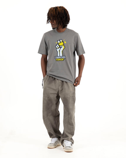 I Survived Mansaf | Premium SuperBasic Ghraphic T-Shirt - Premium Super Basic Cut T-Shirt - Unisex - Jobedu Jordan