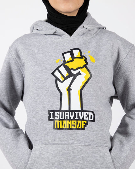 I Survived Mansaf | Unisex Adult Hoodie - Graphic Hoodie - Unisex - Jobedu Jordan