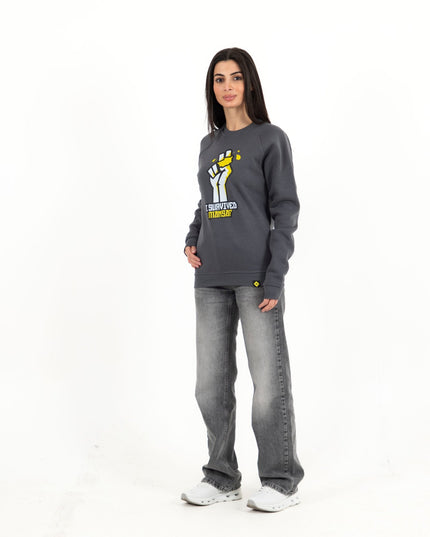 I Survived Mansaf | Unisex Adult Sweatshirt - Graphic Sweatshirt - Unisex - Jobedu Jordan
