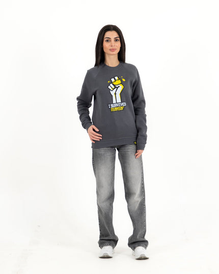 I Survived Mansaf | Unisex Adult Sweatshirt - Graphic Sweatshirt - Unisex - Jobedu Jordan