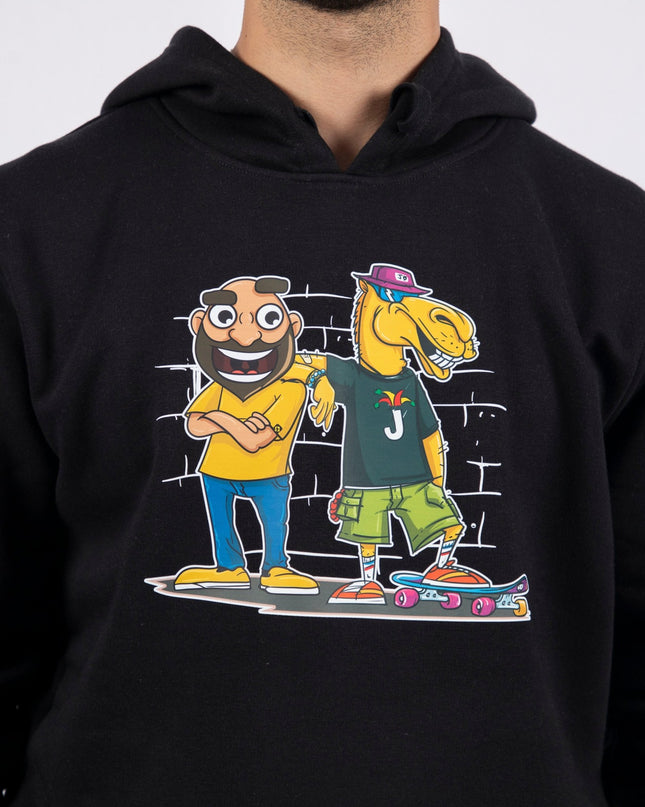 Jawaker Abdu & Camel | Unisex Adult Hoodie - Graphic Hoodie - Unisex - Jobedu Jordan