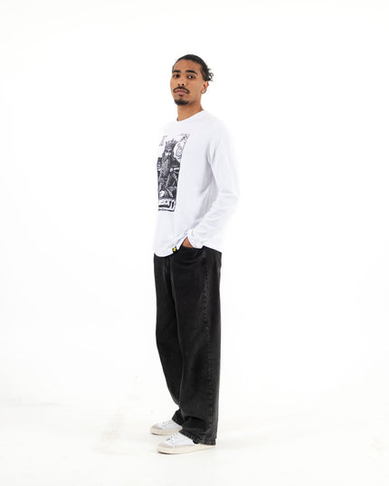 Jawaker Sheikh | Premium T-shirt Unisex Longsleeve Basic Cut - Premium T-shirt Unisex Longsleeve Basic Cut - Jobedu Jordan