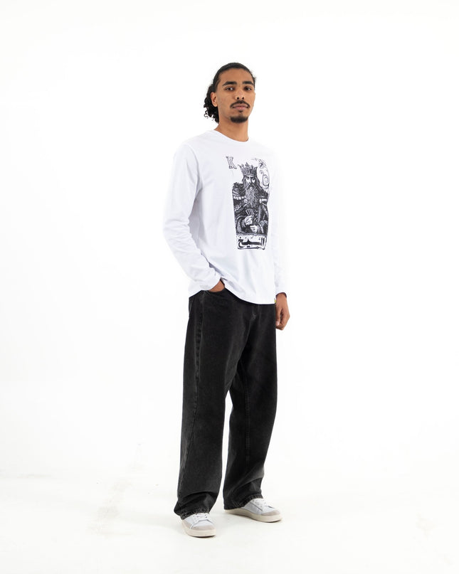 Jawaker Sheikh | Premium T-shirt Unisex Longsleeve Basic Cut - Premium T-shirt Unisex Longsleeve Basic Cut - Jobedu Jordan