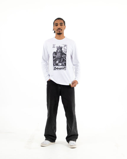 Jawaker Sheikh | Premium T-shirt Unisex Longsleeve Basic Cut - Premium T-shirt Unisex Longsleeve Basic Cut - Jobedu Jordan
