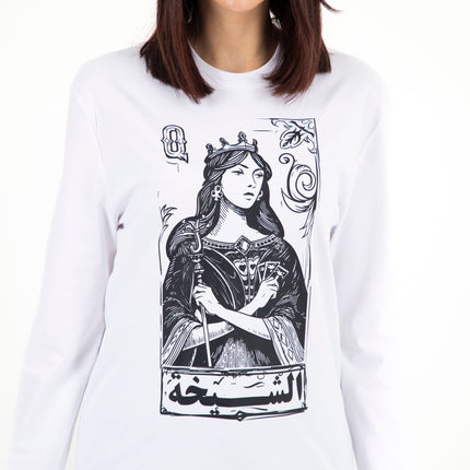 Jawaker Sheikha | Premium T-shirt Unisex Longsleeve Basic Cut - Premium T-shirt Unisex Longsleeve Basic Cut - Jobedu Jordan