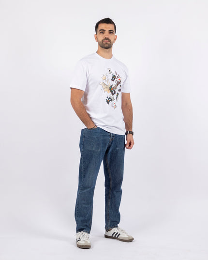 Jawaker Tarneeb | Basic Cut T-shirt - Graphic T-Shirt - Unisex - Jobedu Jordan