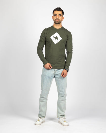 Jobedu Camel Crossing | Adult Graphic Longsleeve Tshirt - Adult Graphic Longsleeve Tshirt - Jobedu Jordan