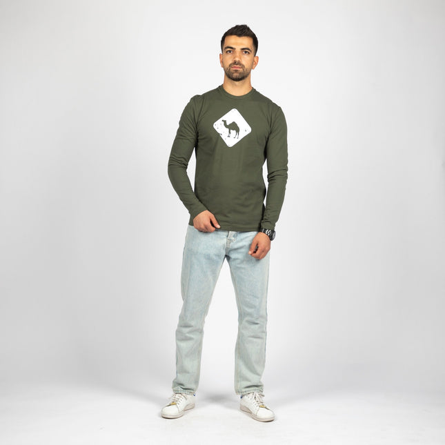 Jobedu Camel Crossing | Adult Graphic Longsleeve Tshirt - Adult Graphic Longsleeve Tshirt - Jobedu Jordan