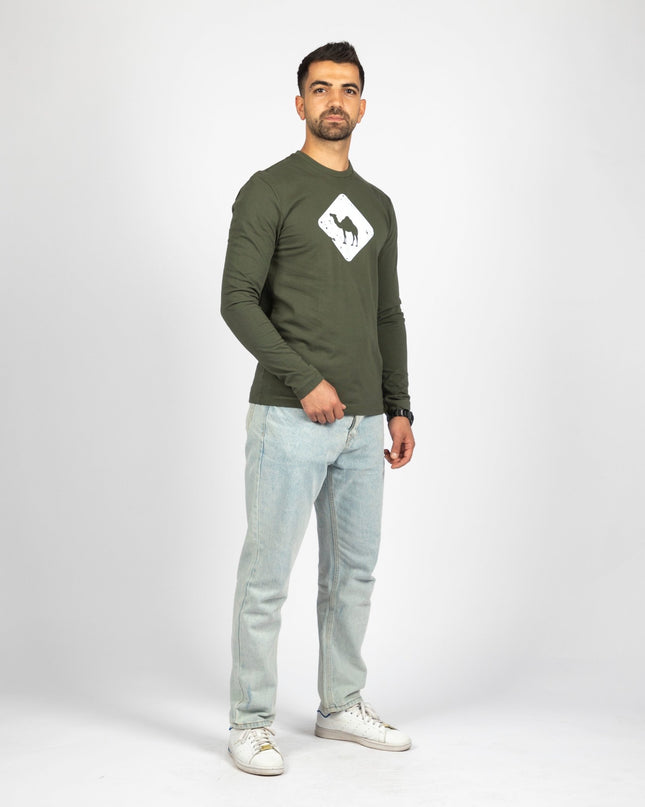 Jobedu Camel Crossing | Adult Graphic Longsleeve Tshirt - Adult Graphic Longsleeve Tshirt - Jobedu Jordan