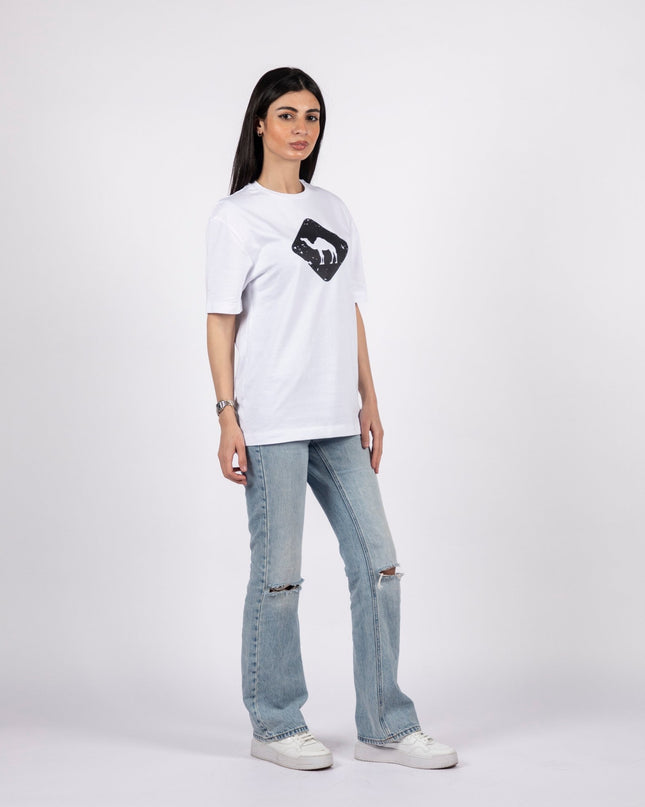 Jobedu Camel Crossing | Basic Cut T-shirt - Graphic T-Shirt - Unisex - Jobedu Jordan