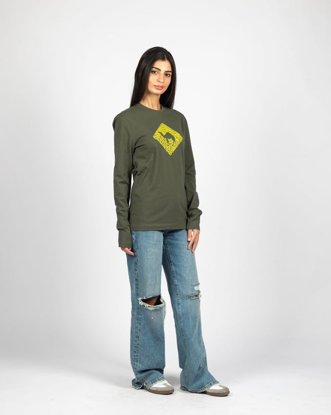Jobedu Camel Crossing Calligraphy | Adult Graphic Longsleeve Tshirt - Adult Graphic Longsleeve Tshirt - Jobedu Jordan