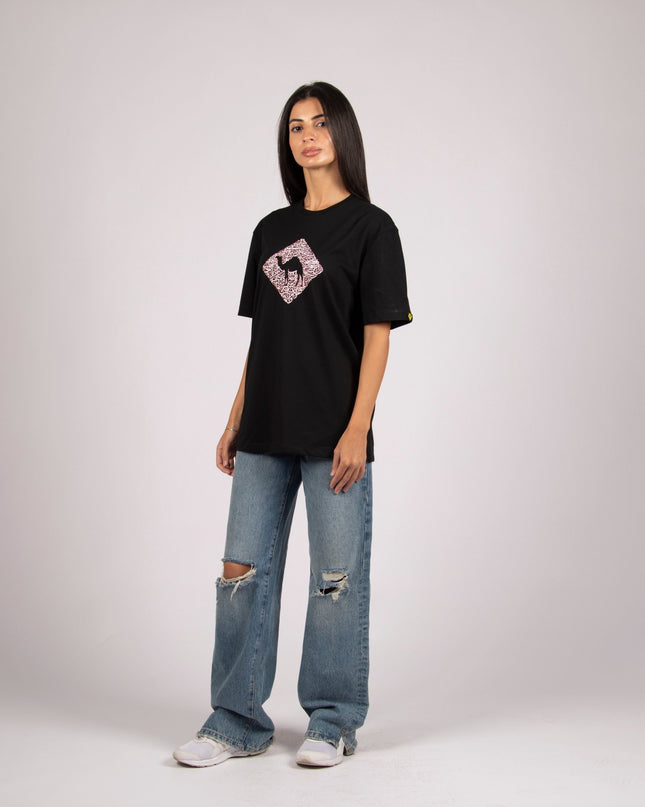 Jobedu Camel Crossing Calligraphy | Basic Cut T-shirt - Graphic T-Shirt - Unisex - Jobedu Jordan
