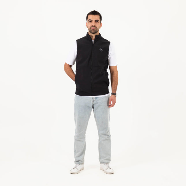 Jobedu Camel Crossing Logo Black | Unisex Premium Windwall Vest - Unisex Premium Windwall Vest - Jobedu Jordan