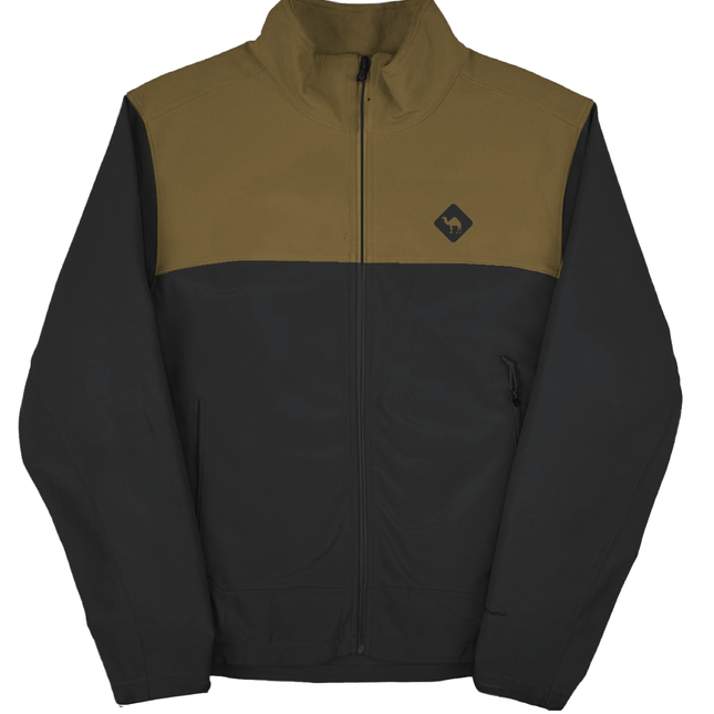Jobedu Camel Crossing Logo Summet Black - Utlity Brown | Unisex Premium Windwall Jacket - Unisex Superbasic Windwall Jacket - Jobedu Jordan