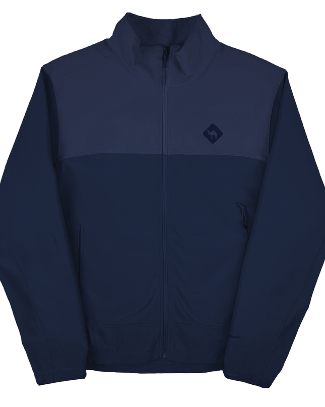 Jobedu Camel Crossing Logo Summet Navy - Shady Blue | Unisex Premium Windwall Jacket - Unisex Superbasic Windwall Jacket - Jobedu Jordan