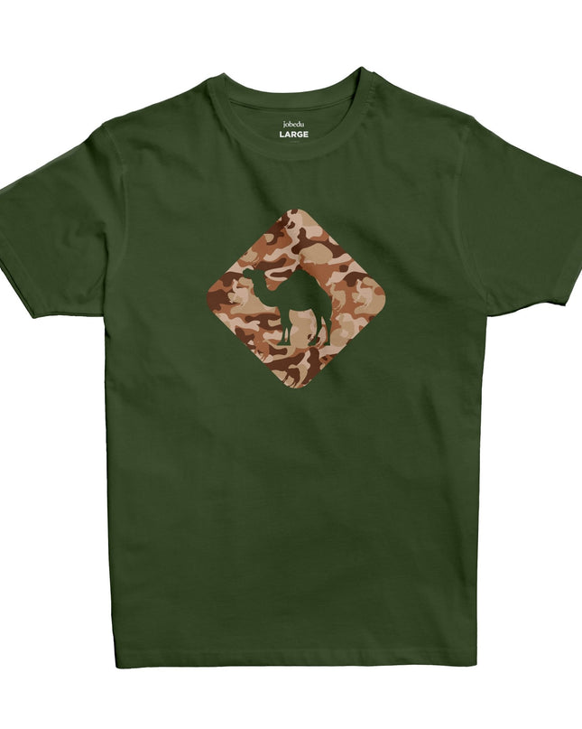 Jobedu Camel Crossing Mbarga3 | Basic Cut T-shirt - Graphic T-Shirt - Unisex - Jobedu Jordan