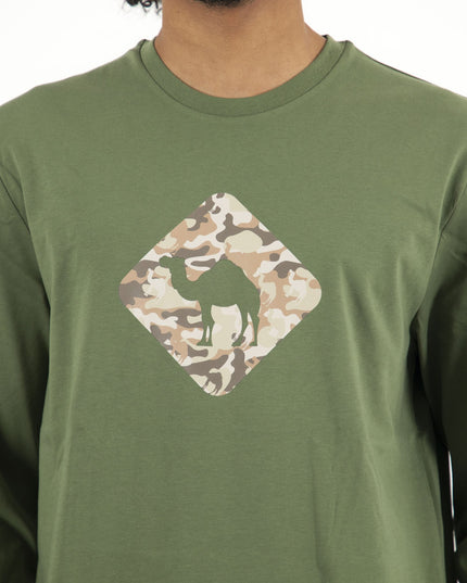 Jobedu Camel Crossing Mbarga3 | Premium T-shirt Unisex Longsleeve Basic Cut - Premium T-shirt Unisex Longsleeve Basic Cut - Jobedu Jordan