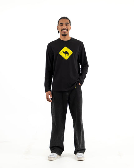 Jobedu Camel Crossing | Premium T-shirt Unisex Longsleeve Basic Cut - Premium T-shirt Unisex Longsleeve Basic Cut - Jobedu Jordan