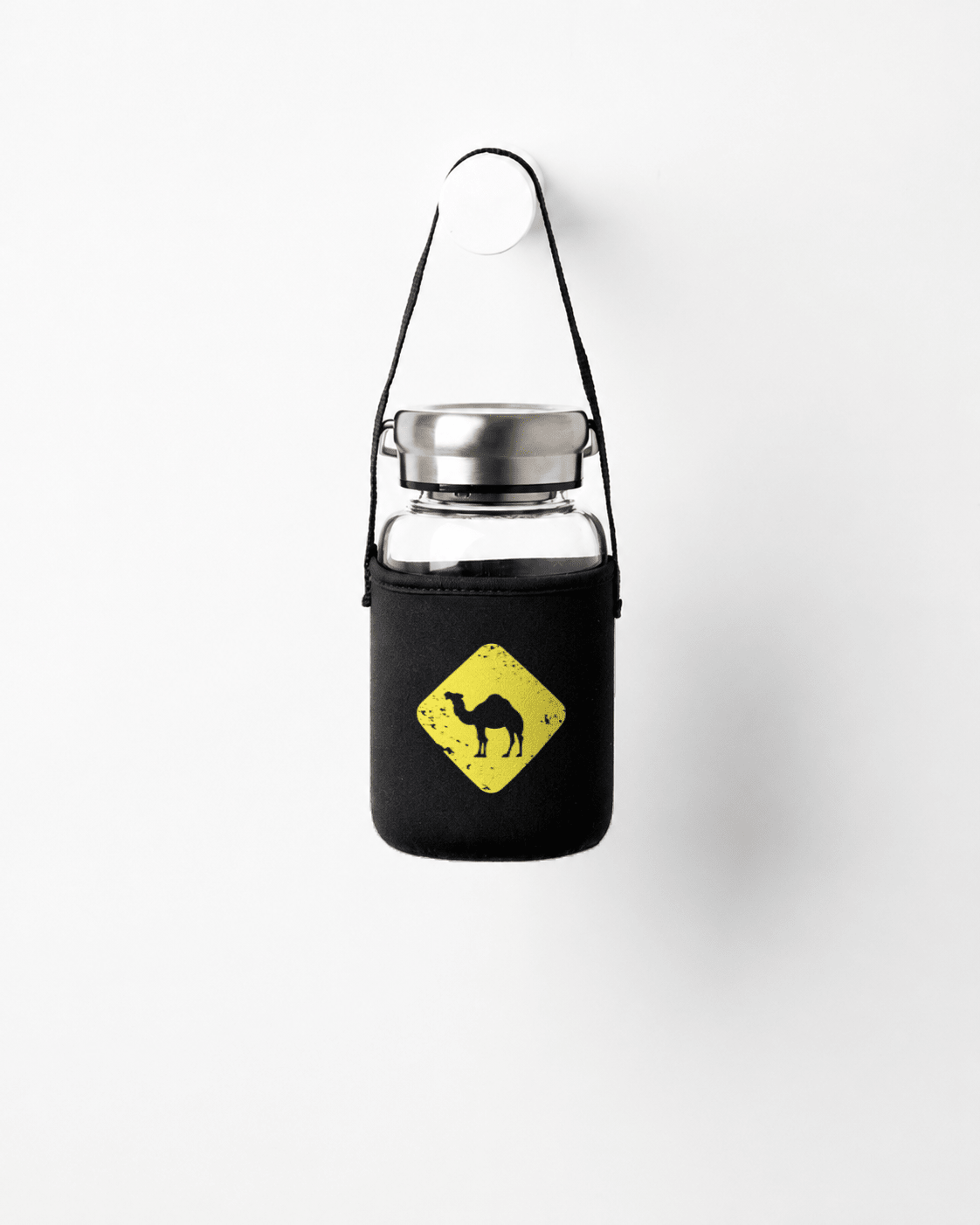 Jobedu Camel Crossing | Premium Water Bottle with Sleeve & Hangers