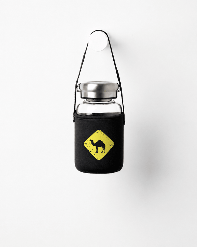 Jobedu Camel Crossing | Premium Water Bottle with Sleeve & Hangers - Accessories - Premium Water Bottle with Sleeve & Hangers - Jobedu Jordan