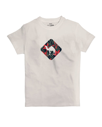 Jobedu Camel Crossing Tropical | Kid's Basic Cut T-shirt - Graphic T-Shirt - Kids - Jobedu Jordan