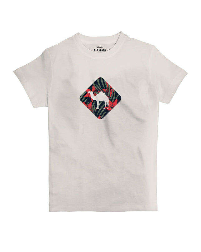 Jobedu Camel Crossing Tropical | Kid's Basic Cut T-shirt - Graphic T-Shirt - Kids - Jobedu Jordan
