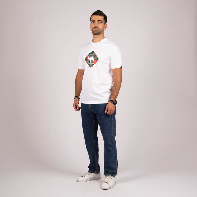 Jobedu Camel Crossing Tropical | Premium SuperBasic Ghraphic T-Shirt - Premium Super Basic Cut T-Shirt - Unisex - Jobedu Jordan