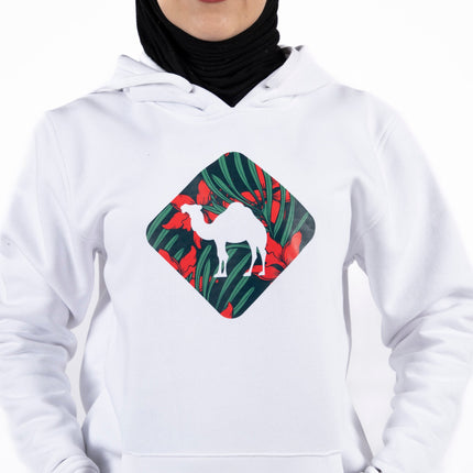 Jobedu Camel Crossing Tropical | Unisex Adult Hoodie - Graphic Hoodie - Unisex - Jobedu Jordan