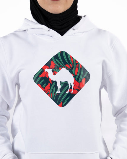 Jobedu Camel Crossing Tropical | Unisex Adult Hoodie - Graphic Hoodie - Unisex - Jobedu Jordan