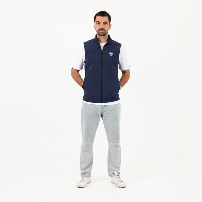 Jobedu Outline Summet Navy | Unisex Premium Windwall Vest - Unisex Premium Windwall Vest - Jobedu Jordan