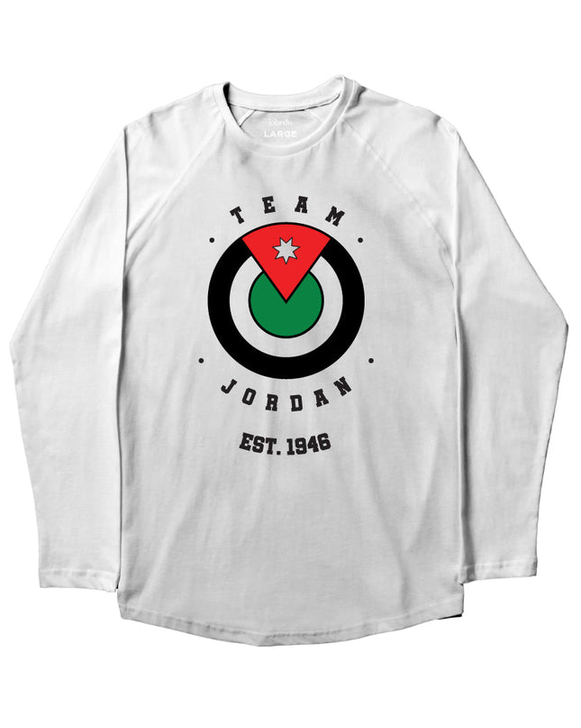 Jordan 1946 | Premium T-shirt Unisex Longsleeve Basic Cut - Premium T-shirt Unisex Longsleeve Basic Cut - Jobedu Jordan