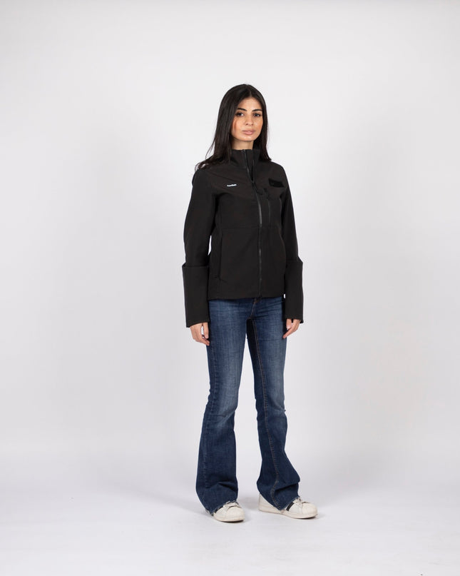 Jordan Flag | Women's Premium Windwall Black Edition Jacket - Unisex Premium Women's Windwall Black Edition Jacket - Jobedu Jordan