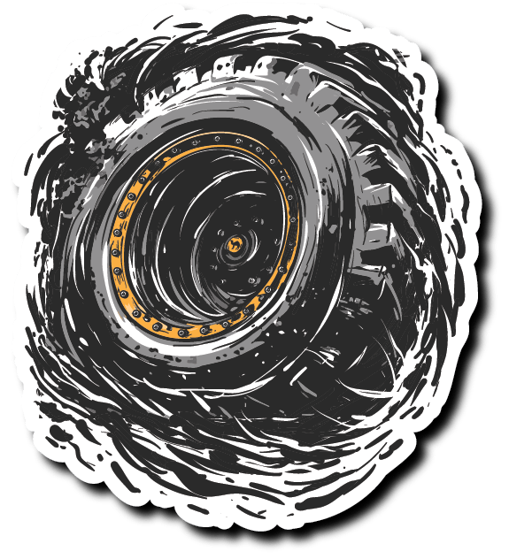 Jordan Motor 4X4 - Wheel | Sticker - Accessories - Stickers - Jobedu Jordan
