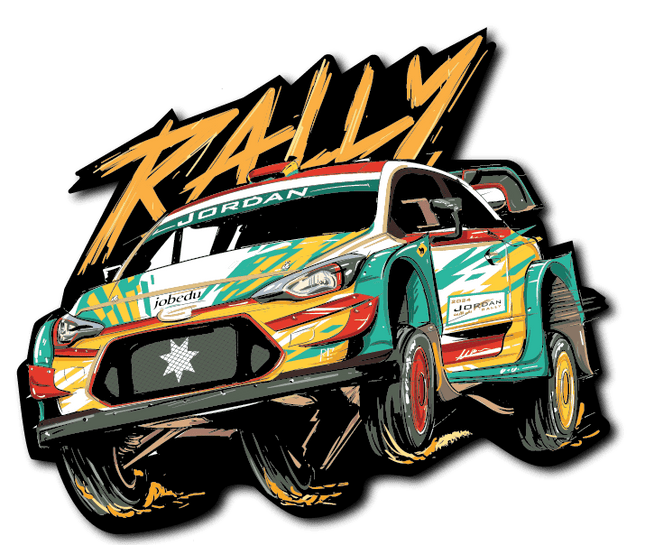 Jordan Motor Rally | Sticker - Accessories - Stickers - Jobedu Jordan