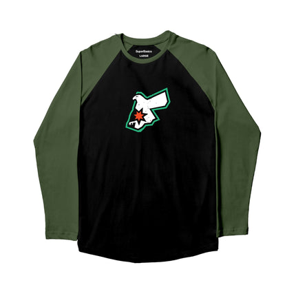 Jordna's Falcon | Kids Ghraphic Long Sleeve Baseball Tshirt - Kids Ghraphic Long Sleeve Baseball Tshirt - Jobedu Jordan