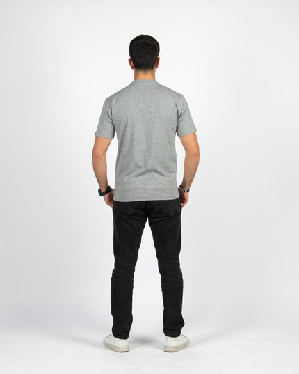 Medium Grey Melange | Basic Cut T-shirt - Basic T-Shirt - Unisex - Jobedu Jordan