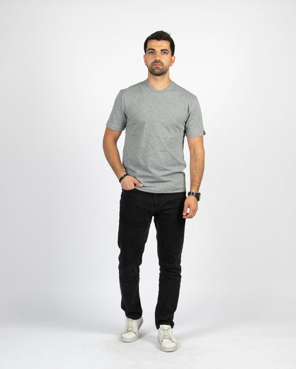 Medium Grey Melange | Basic Cut T-shirt - Basic T-Shirt - Unisex - Jobedu Jordan