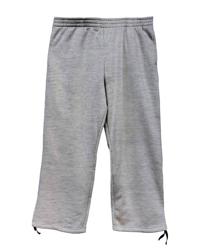 Medium Grey Melange | Men's Wide Leg Pants - Men's Wide Leg Pants - Jobedu Jordan