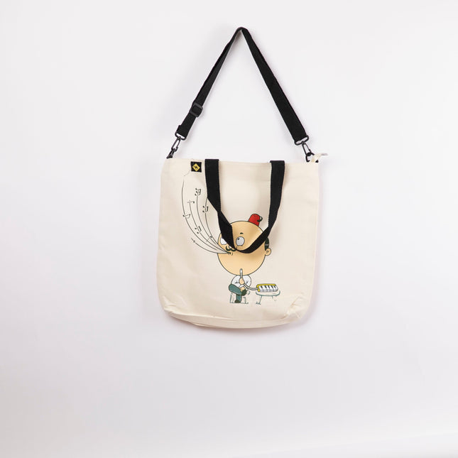 Melodi Hookah | off white Totebag Black Hanged - Accessories - Totebag Hanged - Jobedu Jordan